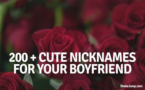 List Of 200 Cute Nicknames For Your Boyfriend Or Husband 2023