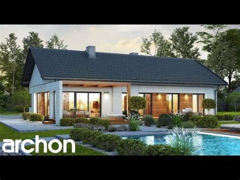 Choose a one story house plan design that features a vaulted foyer, bay windows, or decorative ceiling treatments. 10 Modern Four Bedroom One Story House Plans - YouTube