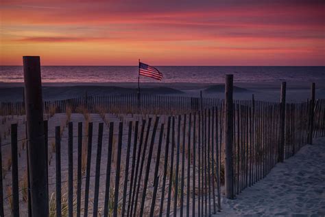 American Morning Sunrise In Rockaway Beach New York Photograph By Mike
