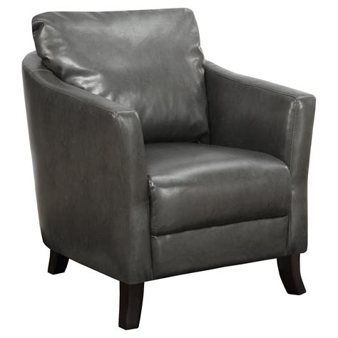 Fields cane back charcoal accent chair options. Monarch Elegant Plush Upholstered Leather-Look Accent Club Chair - Charcoal Grey