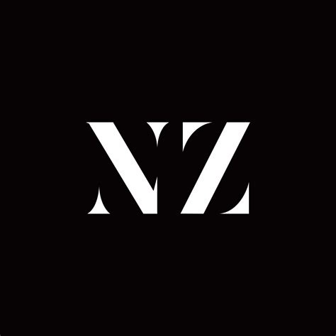 Nz Logo Letter Initial Logo Designs Template 2767836 Vector Art At Vecteezy