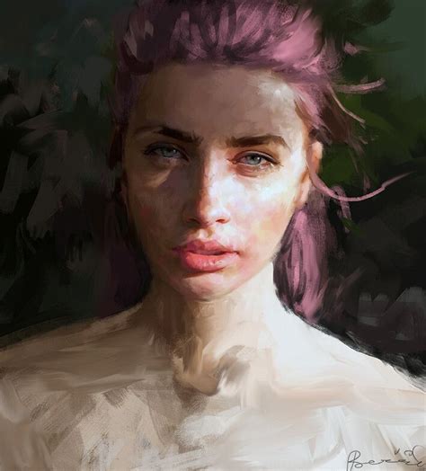 Artstation In The Sun Ivana Besevic Portraiture Painting
