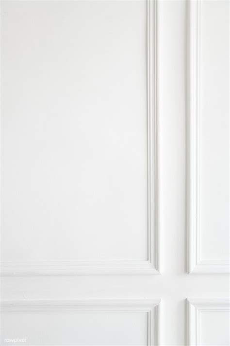 Interior White Wall Paneling Decoration Premium Image By