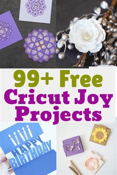 99 Free Cricut Joy Projects With Templates In 2022 Cricket Joy