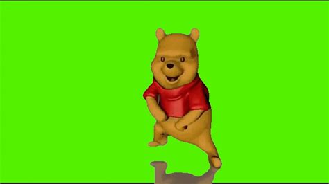 Winnie The Pooh Dancing Green Screen Youtube