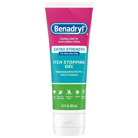 Benadryl Extra Strength Itch Stopping Gel Shop Skin And Scalp