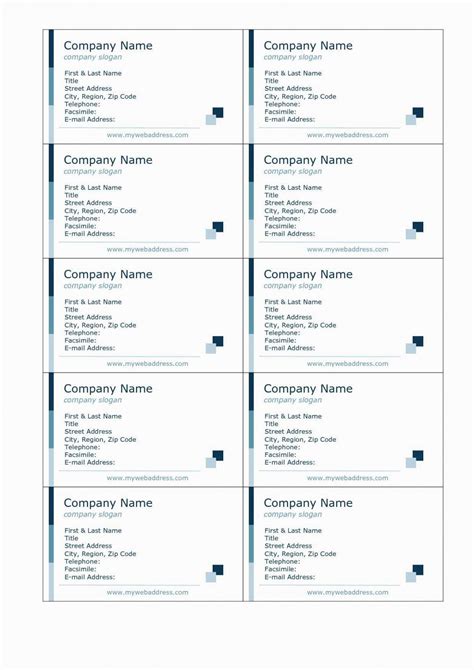 Business Cards Blank Templates Free For Word Yubisn