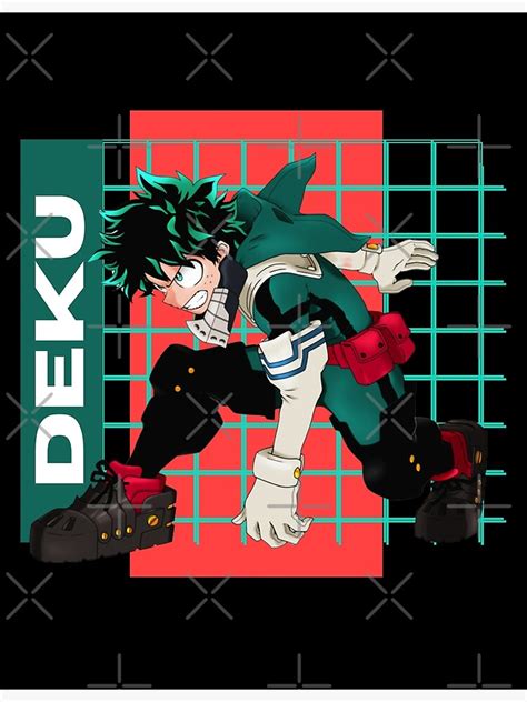 Deku My Hero Academia Poster For Sale By Chilledtaho Redbubble