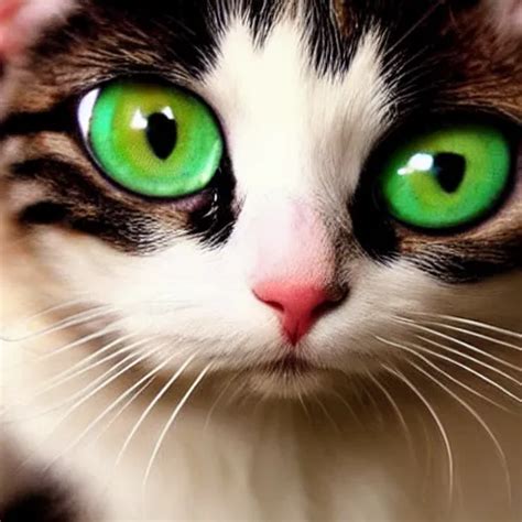 Cute Cat With Big Eyes
