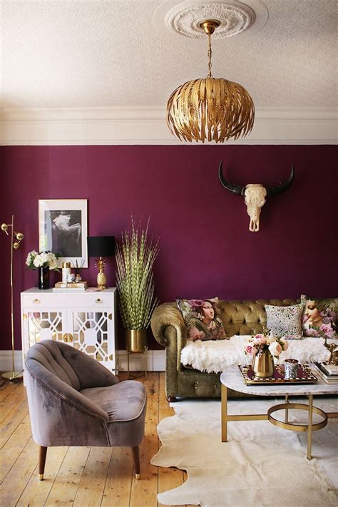 20 Mustard And Burgundy Living Room