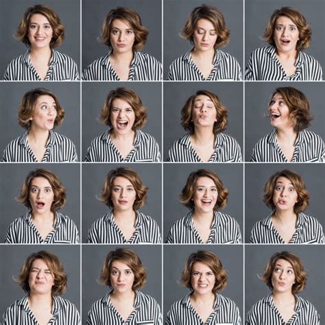 114200 Multiple Facial Expression Woman Stock Photos Pictures