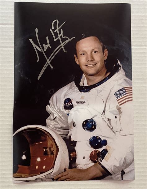 Neil Armstrong Signed Autograph 8×12 Photograph Apollo 11