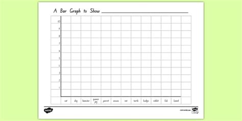 Editable Class Pets Bar Graph Template Teacher Made