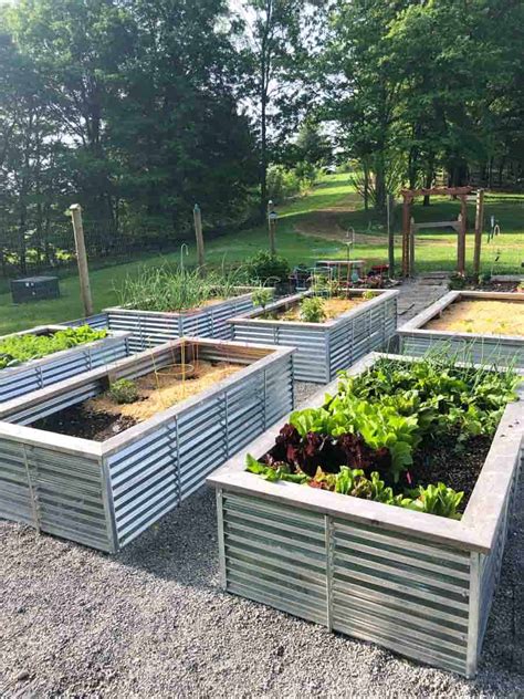 Yard Garden And Outdoor Living Galvanized Steel Raised Garden Planter