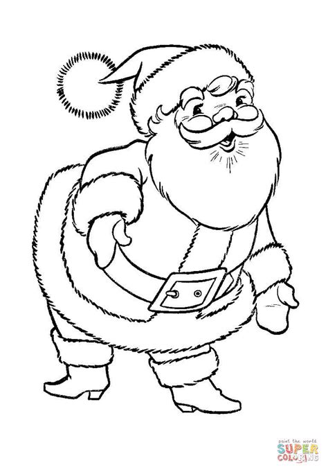 Coloriage Super Père Noël Coloriages à Imprimer Gratuits