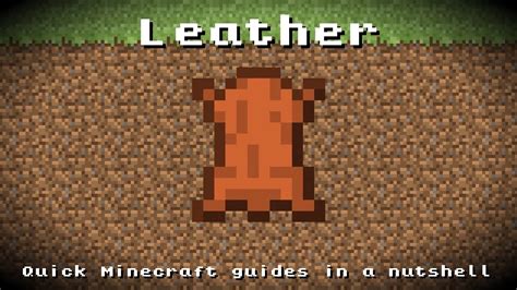 How to use armor in minecraft? Minecraft - Leather! Recipe, Item ID, Information! *Up to ...