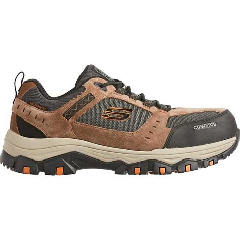 Skechers Mens Greetah Composite Toe Lace Up Work Shoes Academy