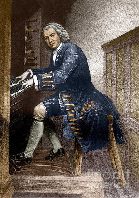 Johann Sebastian Bach Playing The Organ Spiral Notebook For Sale By