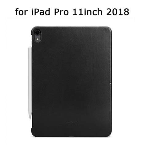 Luxury Genuine Leather Back Case For Ipad Pro 11 2018 Ultra Thin