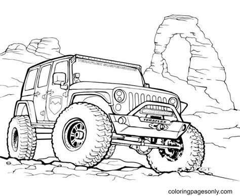 Jeep Coloring Pages Free Printable Coloring Pages