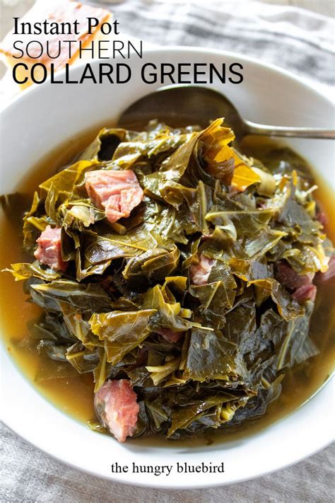 Some folks prefer eating chitterlings, with white rice, cornbread and black eyed peas. Instant Pot Southern Style Collard Greens - The Hungry ...