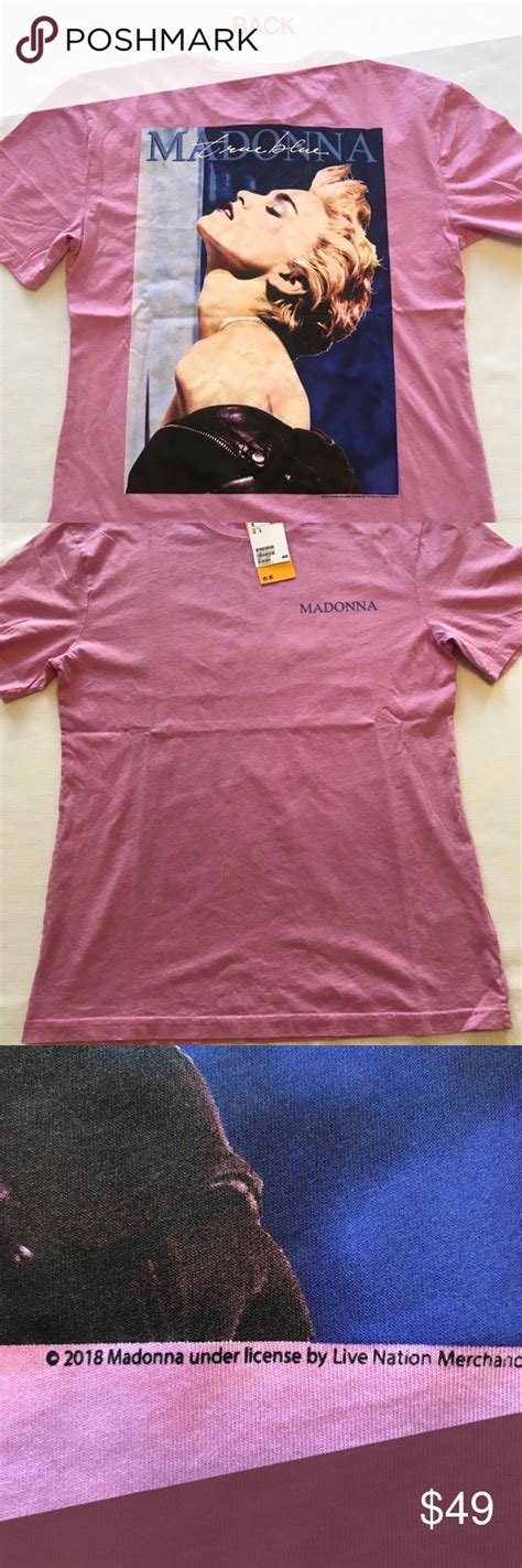Licensed MADONNA Men S T Shirt XS S M L XL NEW Neon Shirts Clothes Design Madonna True Blue