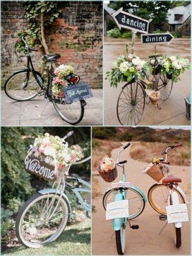 Bicycle Wedding Decoration From Outdoor Wedding Bicycle