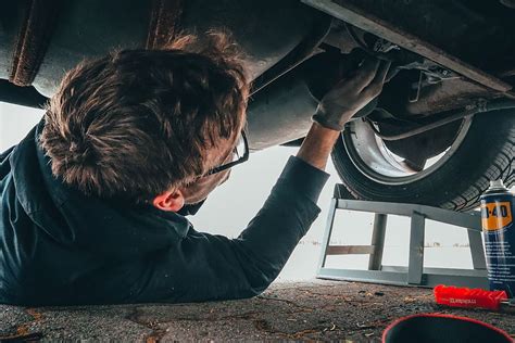 Hd Wallpaper Mechanic Fixing Car In Garage Adult Auto Automobile