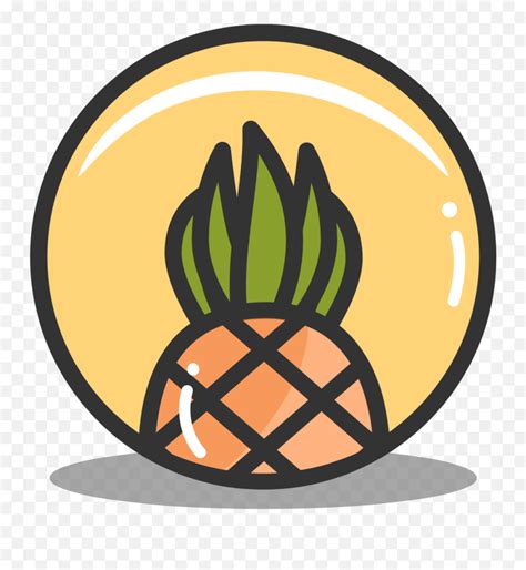 Button Pineapple Icon Splash Of Fruit Iconset Alex T Design