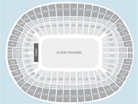 Seating Plan Of Wembley Stadium