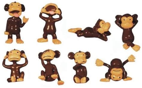 Monkey Madness Figures Large Plastic Monkey Figures Set Of Etsy