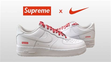 Unboxing Nike Air Force 1 X Supreme Youtube