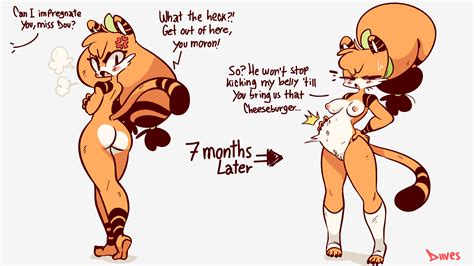 rule 34 1girls angry anthro before and after before and during pregnancy color colored