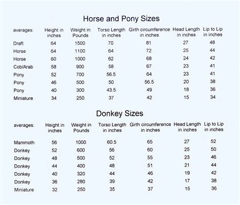 Cart And Harness Sizes