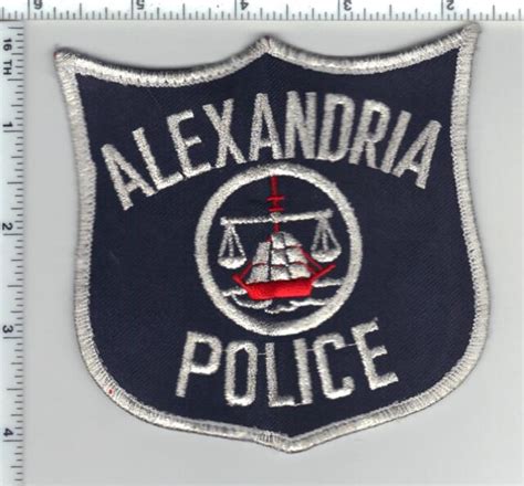 Alexandria Police Virginia Uniform Take Off Bullion Shoulder Patch Ebay