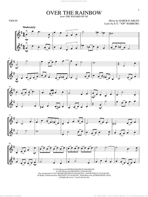 Over The Rainbow Violin Sheet Music My Xxx Hot Girl