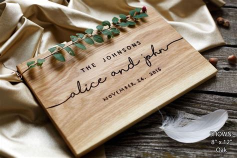 Wedding T Personalized Cutting Board T For Couple Unique