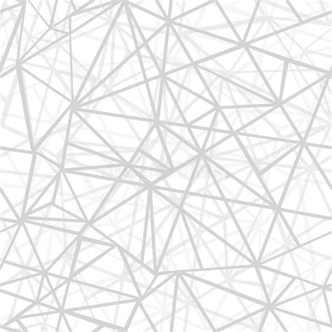 Vector Silver Grey Wire Geometric Mosaic Triangles Repeat
