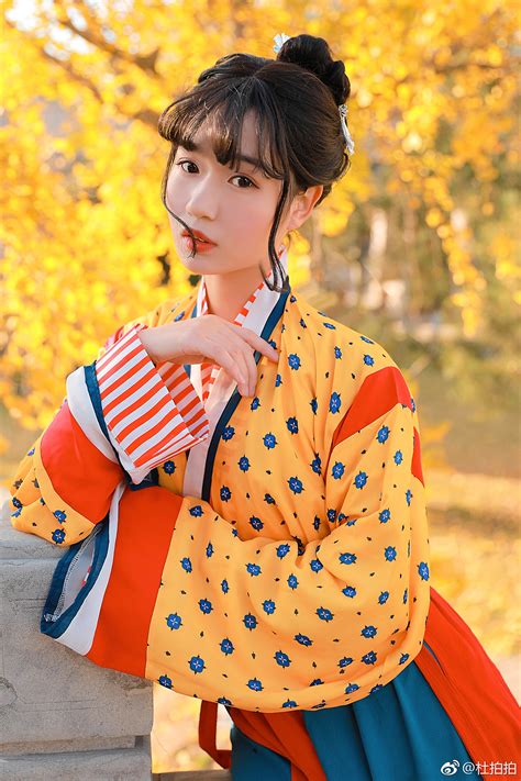 Traditional Chinese Hanfu Amid Colorful Autumn My Hanfu Favorites
