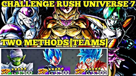 Once again, players will create their own unique dragonball character and join up with other players online to do battle against dragonball's fiercest enemies in history in order to preserve and. CHALLENGE RUSH UNIVERSE 7 2 TEAMS DRAGON BALL LEGENDS ...