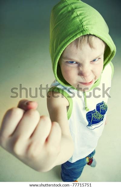 Angry Little Boy Fist Stock Photo Edit Now 77715751