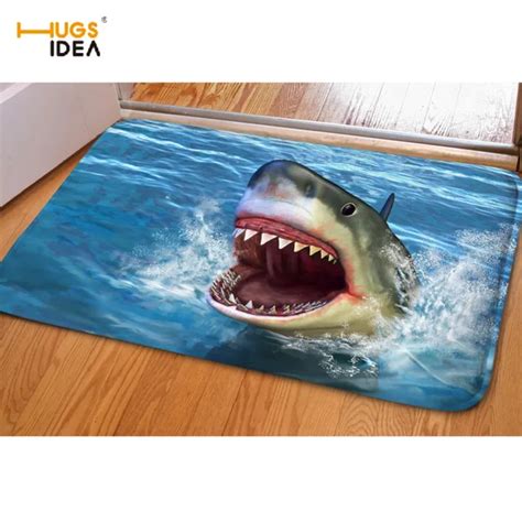 Hugsidea Carpets 3d Cool Animal Dolphin Print Home Floor Carpet For