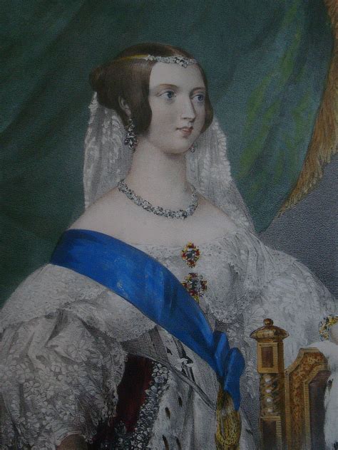 1837 Queen Victoria Color Print Etched And Tinted By George Howard From