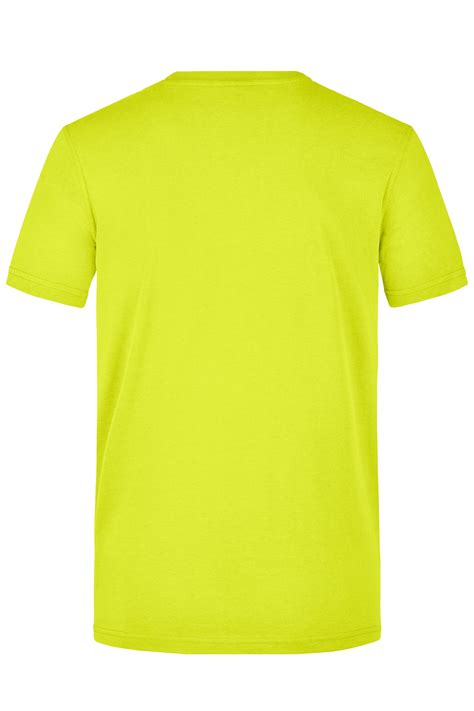 men men s signal workwear t shirt neon yellow daiber