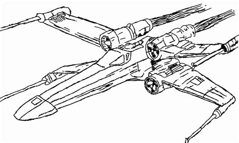 X-wing Starfighter Coloring Pages - Coloring Home