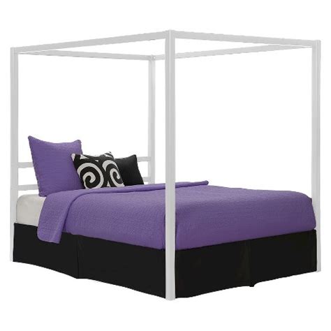 Make a statement in your bedroom with the rory metal canopy bed. Queen Briella Metal Canopy Bed White - Room & Joy : Target