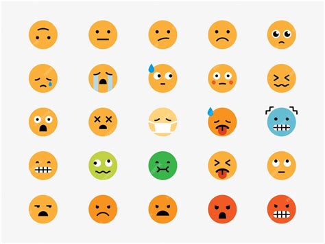 Premium Vector Emoji Set