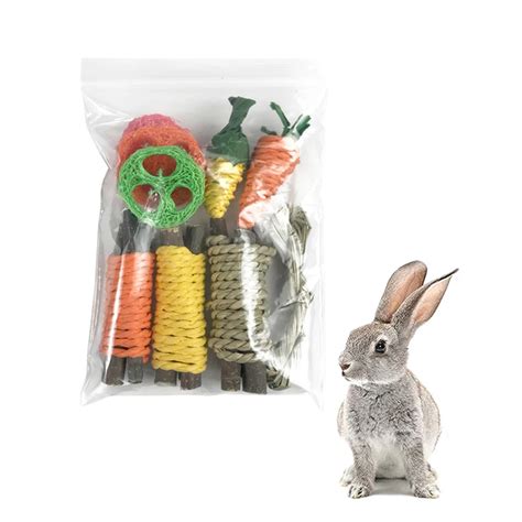 rabbit chew toys for teeth grinding bunny molar toys improve dental health for hamsters