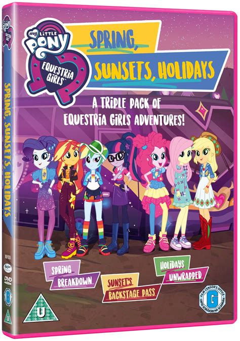 My Little Pony Equestria Girls Spring Sunsets Holidays Dvd