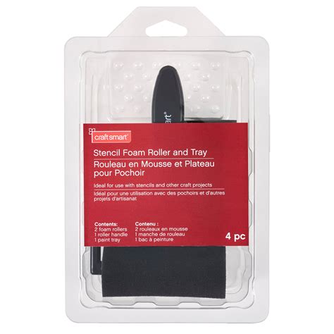 Stencil Foam Roller & Tray Set by Craft Smart® 4pc - Walmart.com